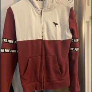 Victoria secret hooded zip up sweatshirt